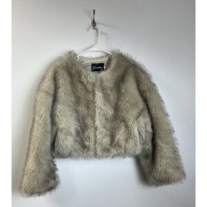 Laseti Faux Fur Crop Jacket L Classy/Sexy/Fun/Statement 🤍